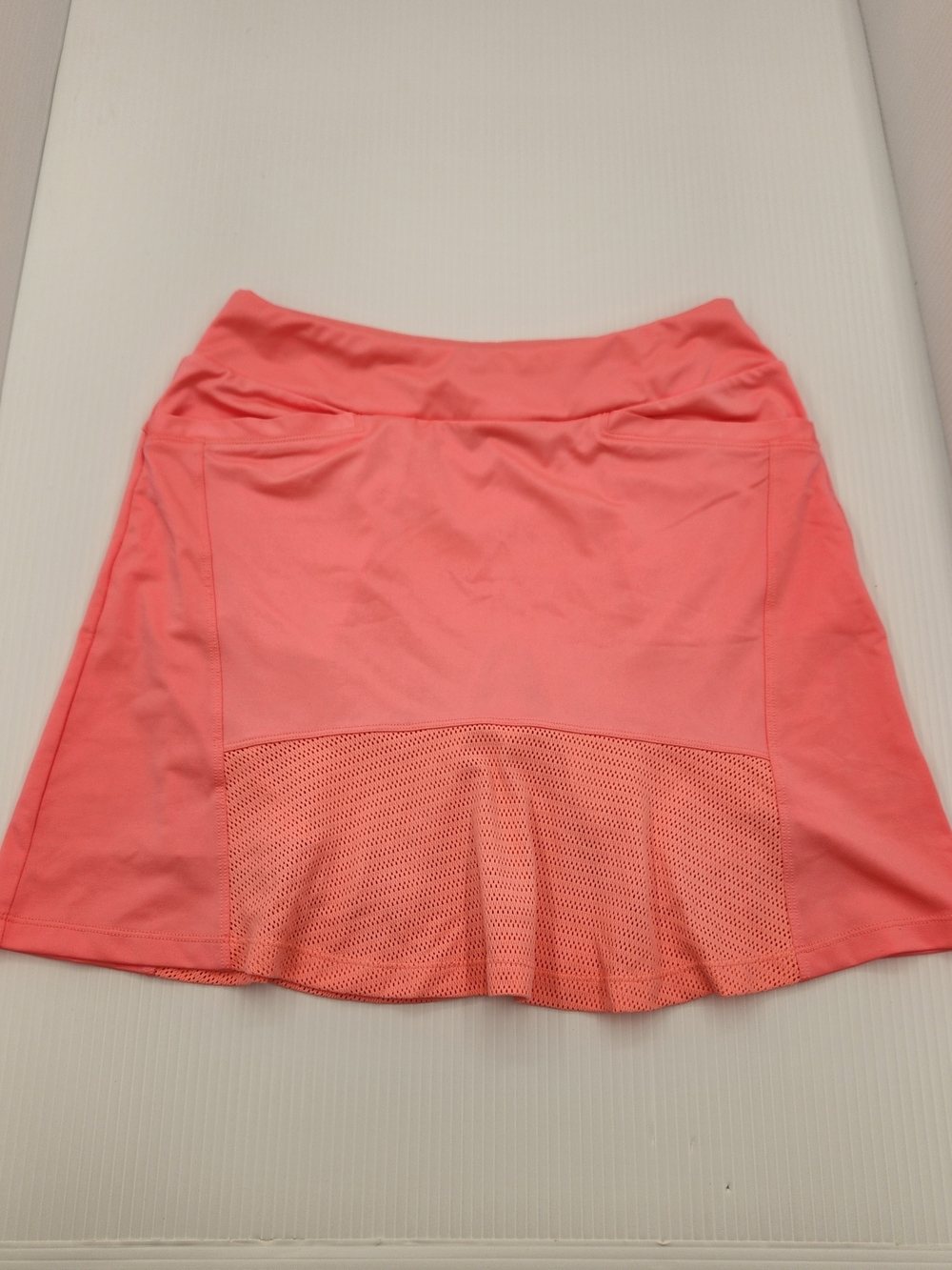 Tail Coral Pink Athletic Skirt with Mesh Hem